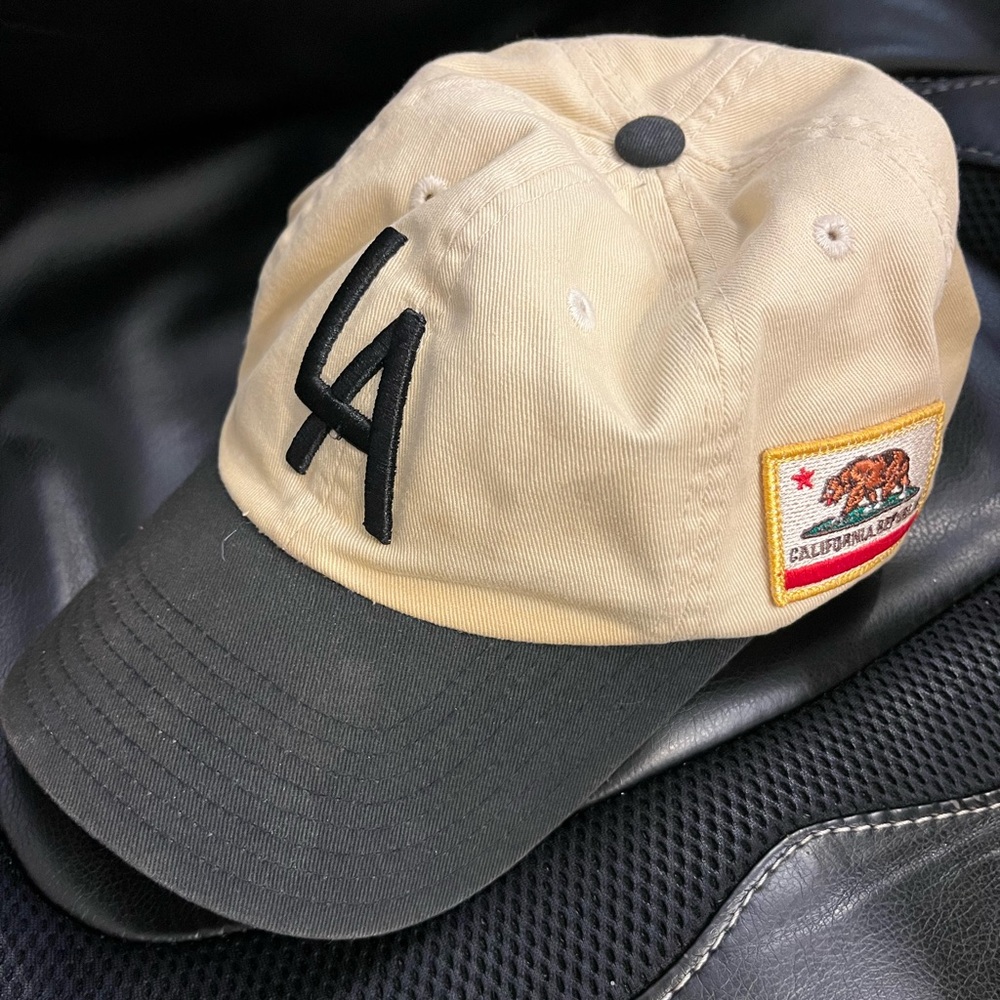 Beige and Black Cap with California Patch